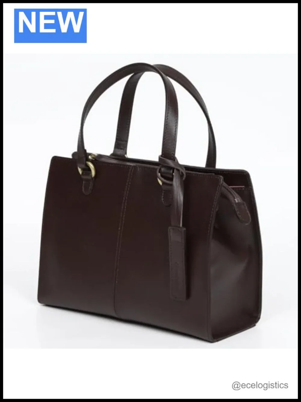 Genuine Leather Mini Tote Bag with Adjustable Strap, Japanese Handbag